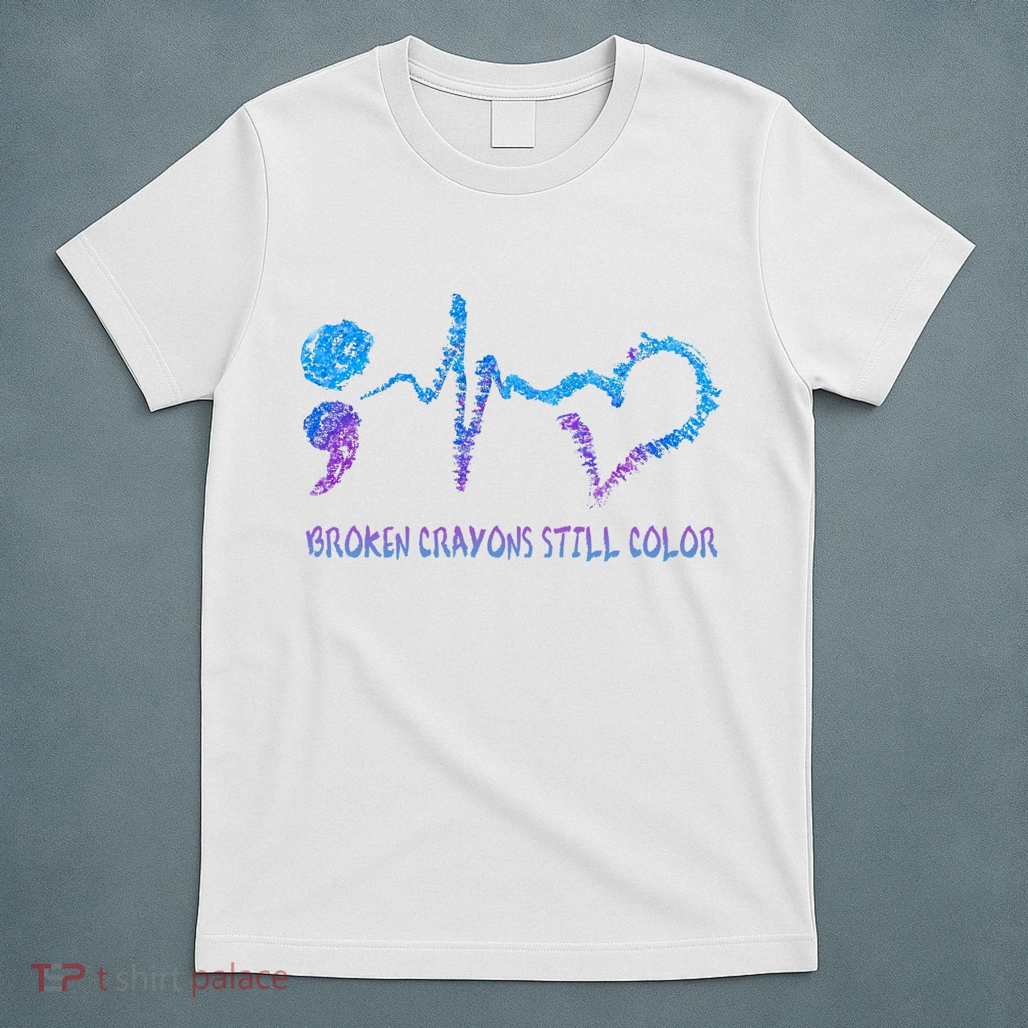 Heartbeat Semicolon Prevention Awareness T-Shirt
