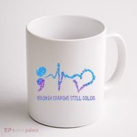 Heartbeat Semicolon Prevention Awareness Coffee Mug thumb 1