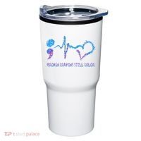 Heartbeat Semicolon Prevention Awareness Tumbler thumb 0