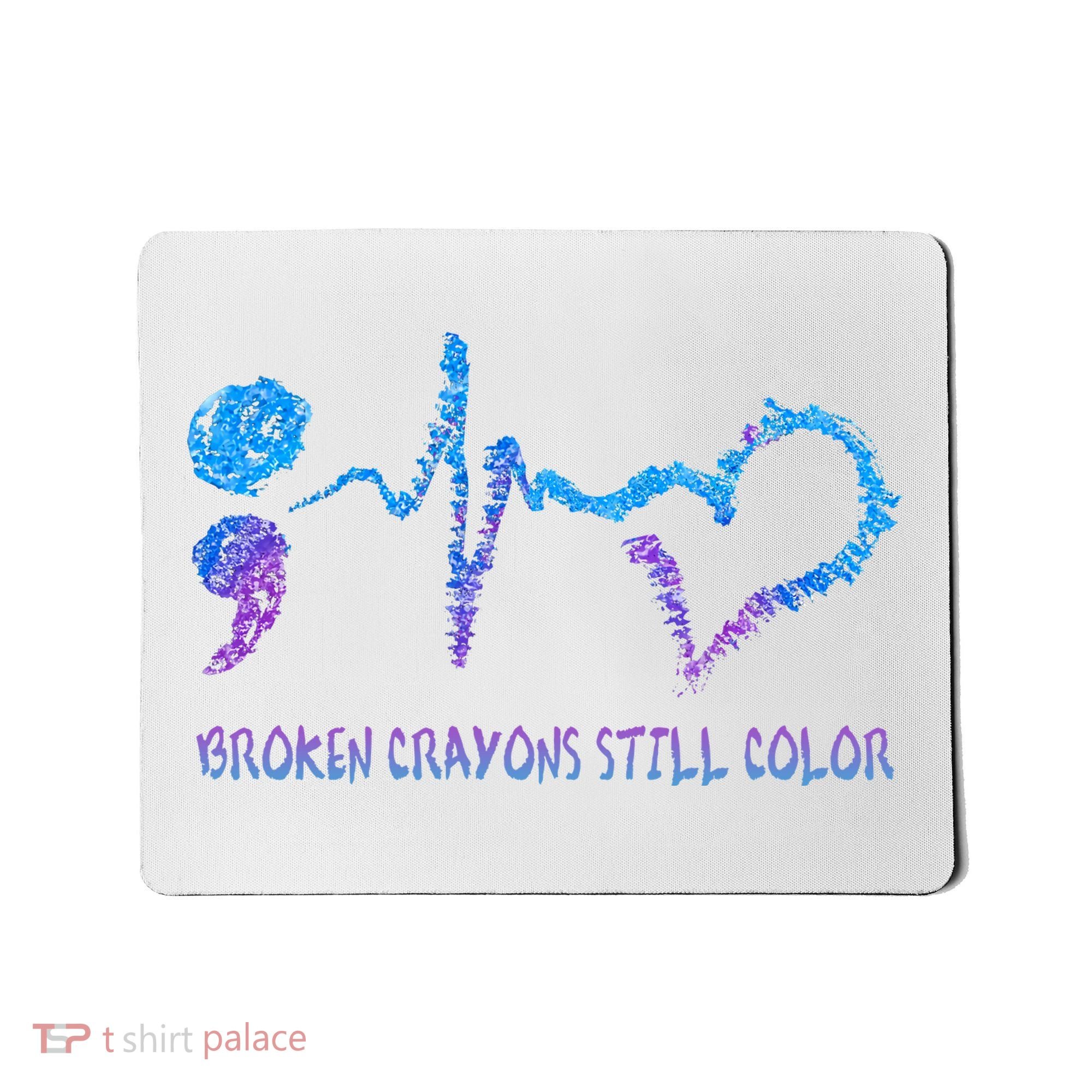 Heartbeat Semicolon Prevention Awareness Mousepad