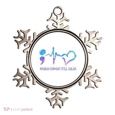 Heartbeat Semicolon Prevention Awareness Ornament