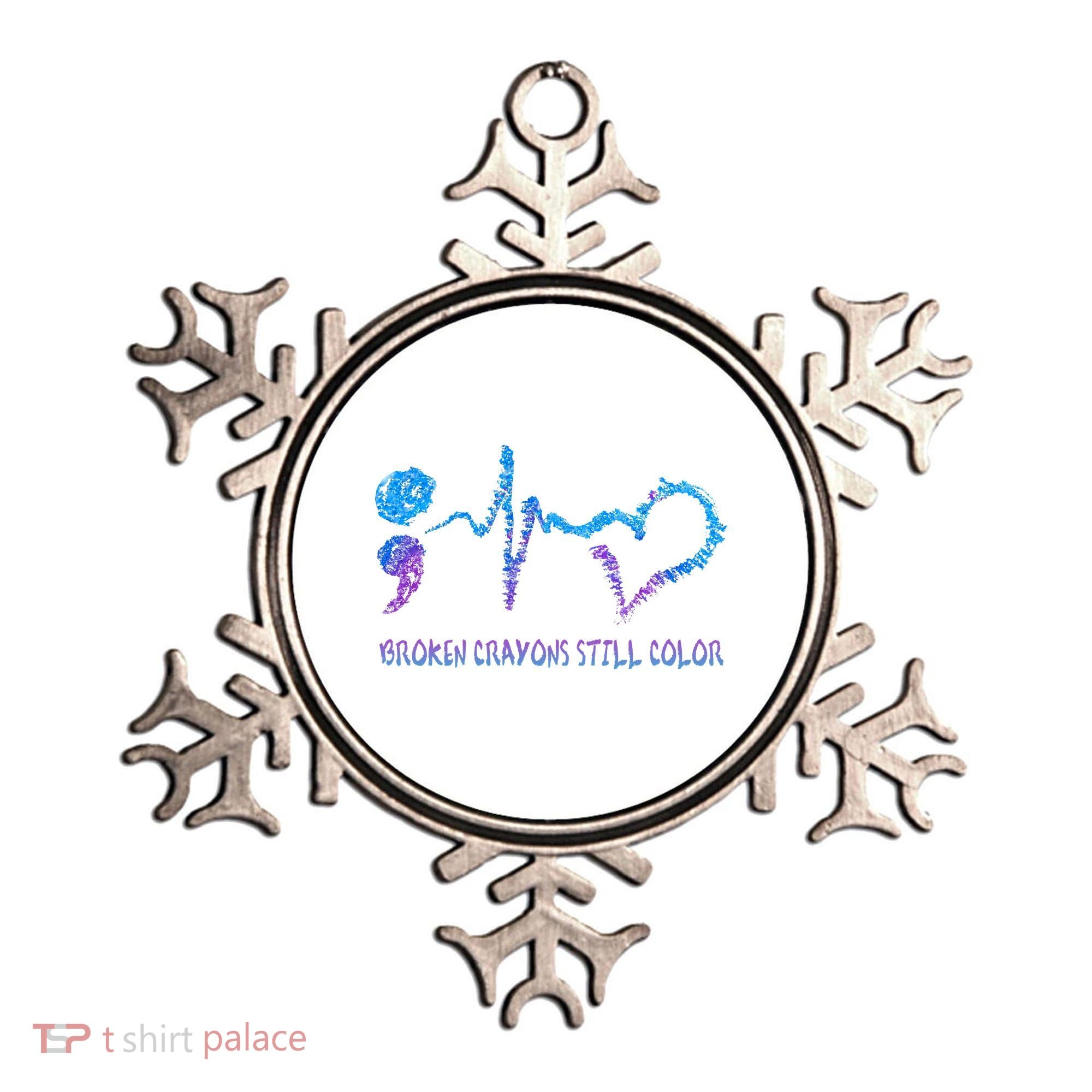 Heartbeat Semicolon Prevention Awareness Ornament