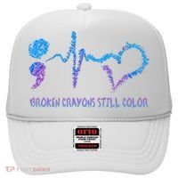 Heartbeat Semicolon Prevention Awareness Hat thumb 0