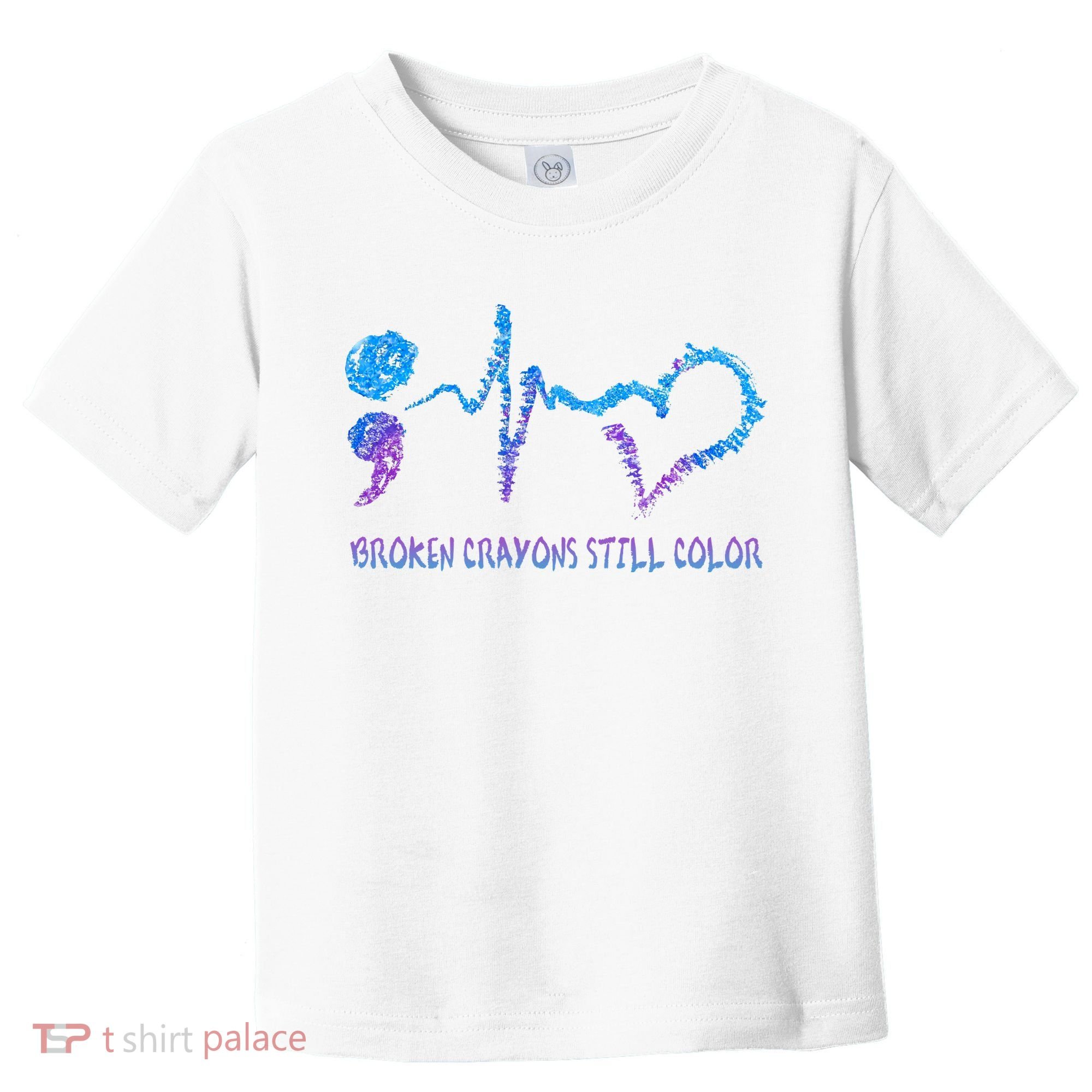 Heartbeat Semicolon Prevention Awareness Toddler T-Shirt
