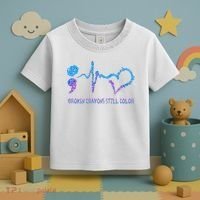 Heartbeat Semicolon Prevention Awareness Toddler T-Shirt thumb 3