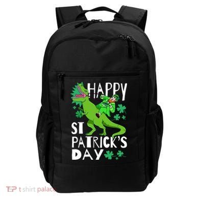 Happy St. Patrick's Day TRex Leprechaun Irish Clover Backpack