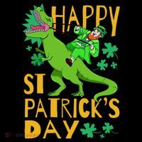 Happy St. Patrick's Day TRex Leprechaun Irish Clover Coffee Mug thumb 5