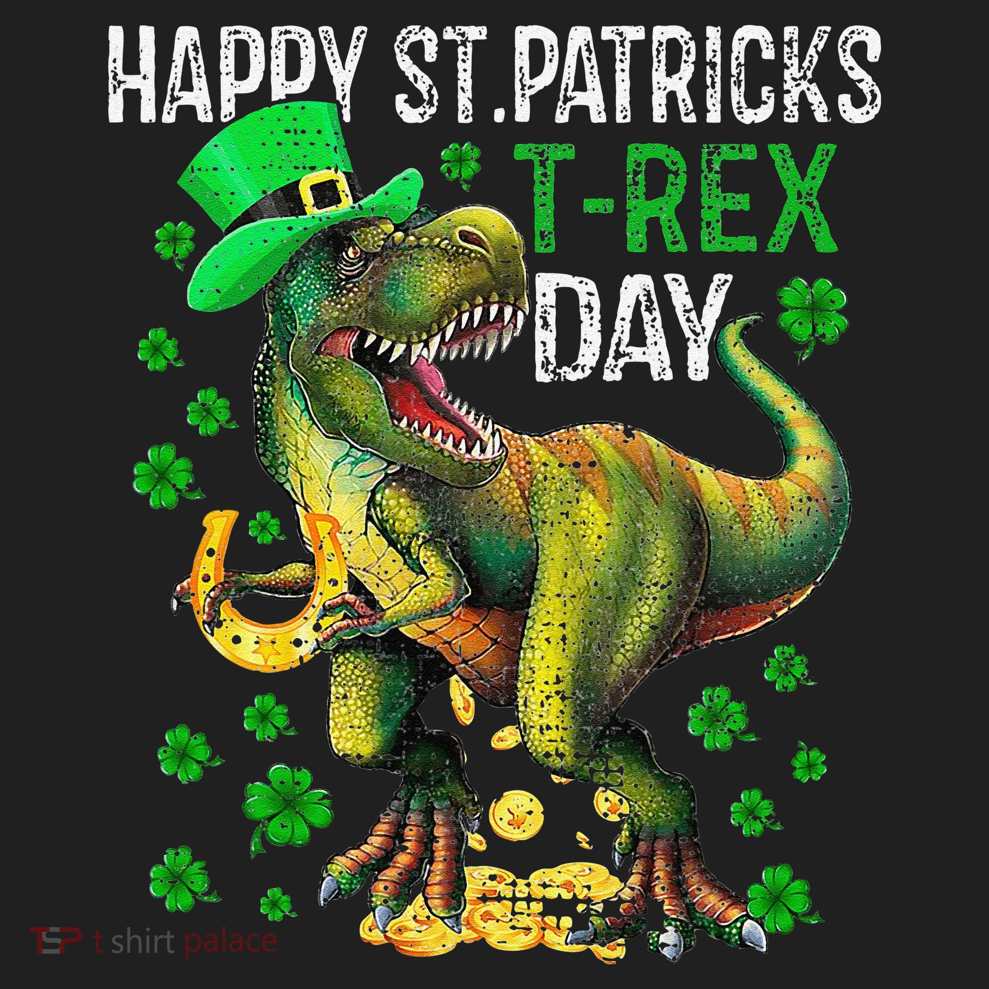 Happy St PaT Rex Dinosaur Saint Patrick's Day Cute Women's Sweatshirt