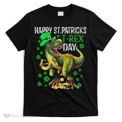 Happy St PaT Rex Dinosaur Saint Patrick's Day Cute T-Shirt