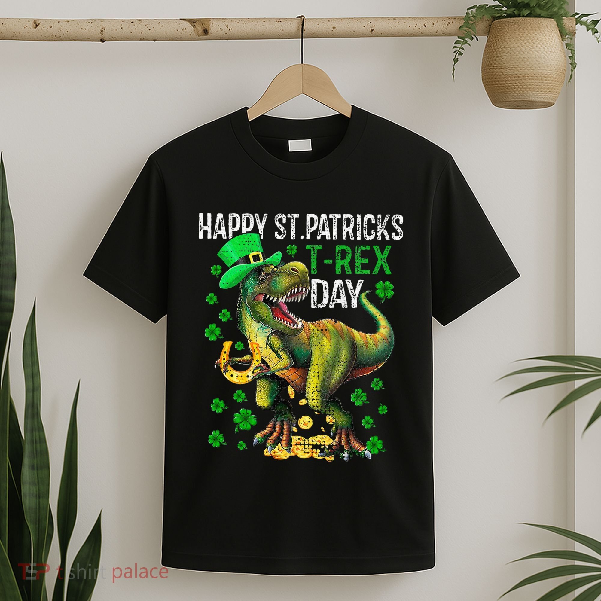 Happy St PaT Rex Dinosaur Saint Patrick's Day Cute T-Shirt