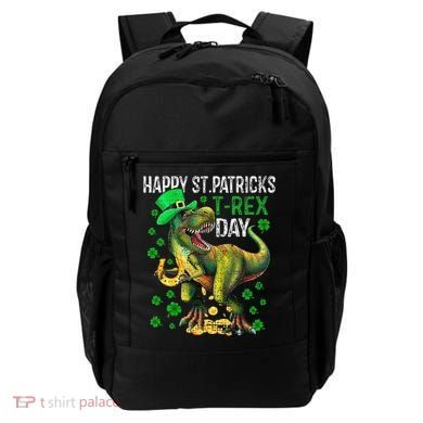 Happy St PaT Rex Dinosaur Saint Patrick's Day Cute Backpack
