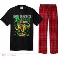 Happy St PaT Rex Dinosaur Saint Patrick's Day Cute Pajama Set thumb 0