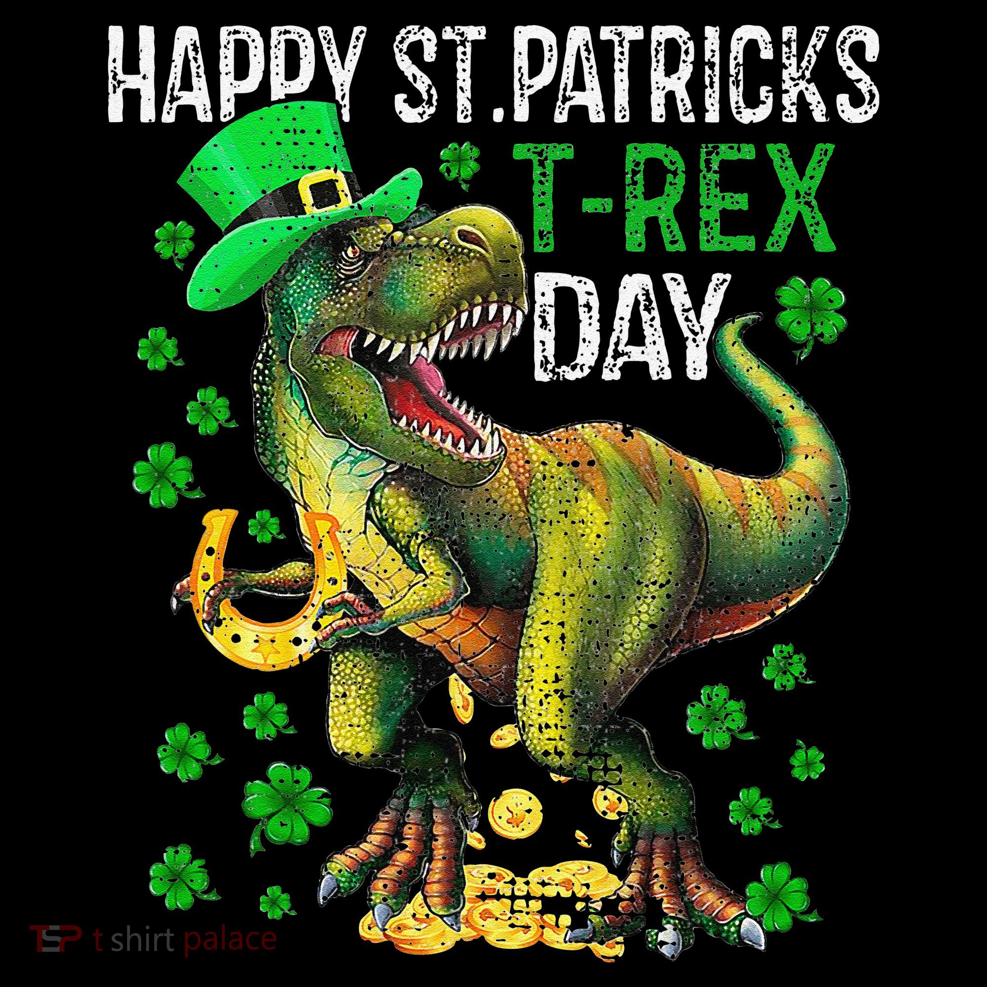 Happy St PaT Rex Dinosaur Saint Patrick's Day Cute Ornament