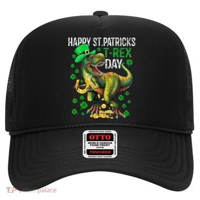 Happy St PaT Rex Dinosaur Saint Patrick's Day Cute Hat