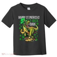 Happy St PaT Rex Dinosaur Saint Patrick's Day Cute Toddler T-Shirt thumb 0