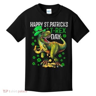 Happy St PaT Rex Dinosaur Saint Patrick's Day Cute Kids T-Shirt