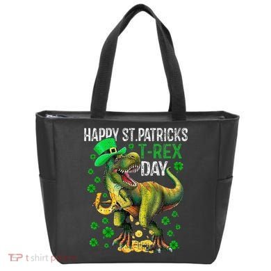 Happy St PaT Rex Dinosaur Saint Patrick's Day Cute Tote Bag