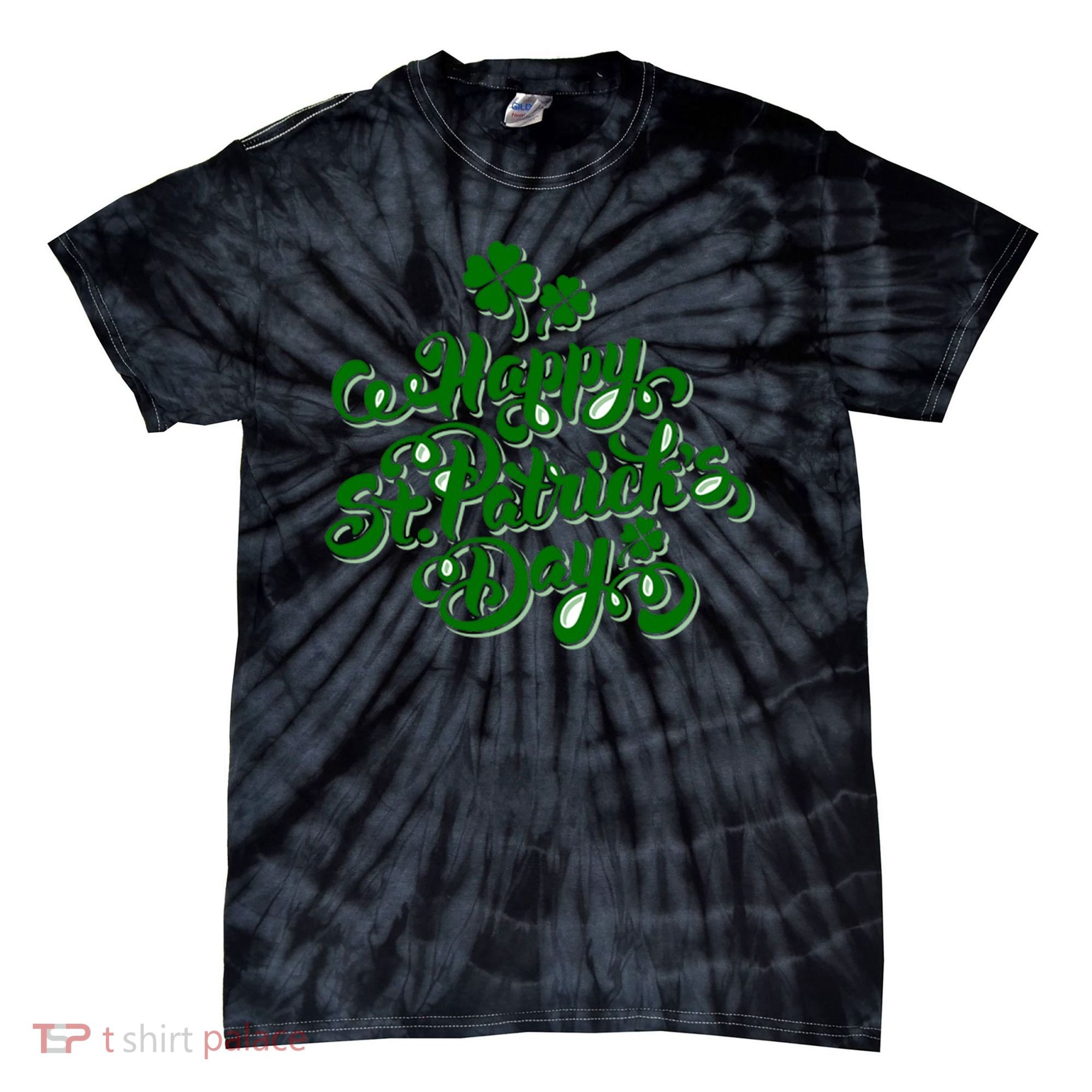 Happy St Patrick's Day Holiday Tie-Dye T-Shirt