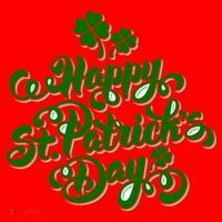 Happy St Patrick's Day Holiday Santa Hat thumb 1