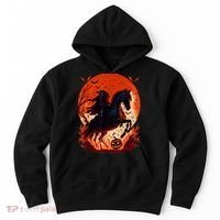 Halloween Scary Pumpkin Headless Horseman AI Hoodie thumb 0