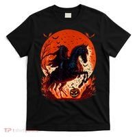 Halloween Scary Pumpkin Headless Horseman AI T-Shirt thumb 0