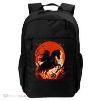 Halloween Scary Pumpkin Headless Horseman AI Backpack thumb 0
