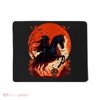 Halloween Scary Pumpkin Headless Horseman AI Mousepad thumb 0
