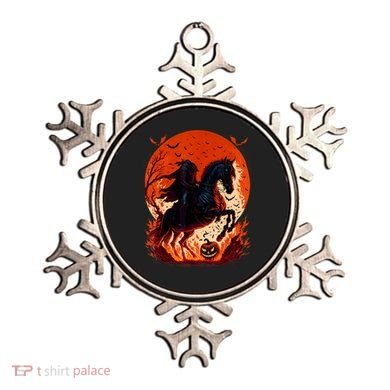 Halloween Scary Pumpkin Headless Horseman AI Ornament