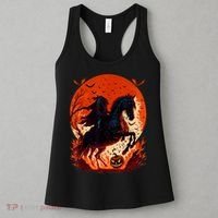 Halloween Scary Pumpkin Headless Horseman AI Women's Tank Top thumb 3
