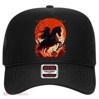 Halloween Scary Pumpkin Headless Horseman AI Hat thumb 0
