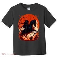 Halloween Scary Pumpkin Headless Horseman AI Toddler T-Shirt thumb 0