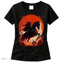 Halloween Scary Pumpkin Headless Horseman AI Women's T-Shirt thumb 0