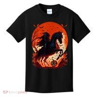 Halloween Scary Pumpkin Headless Horseman AI Kids T-Shirt thumb 0