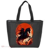 Halloween Scary Pumpkin Headless Horseman AI Tote Bag thumb 0