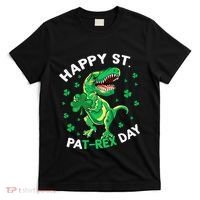 Happy St PaT Rex Dinosaur Saint Patrick's Day For Funny T-Shirt thumb 0