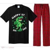 Happy St PaT Rex Dinosaur Saint Patrick's Day For Funny Pajama Set thumb 0