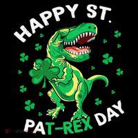 Happy St PaT Rex Dinosaur Saint Patrick's Day For Funny Tank Top thumb 6