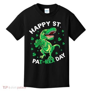 Happy St PaT Rex Dinosaur Saint Patrick's Day For Funny Kids T-Shirt