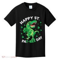 Happy St PaT Rex Dinosaur Saint Patrick's Day For Funny Kids T-Shirt thumb 0