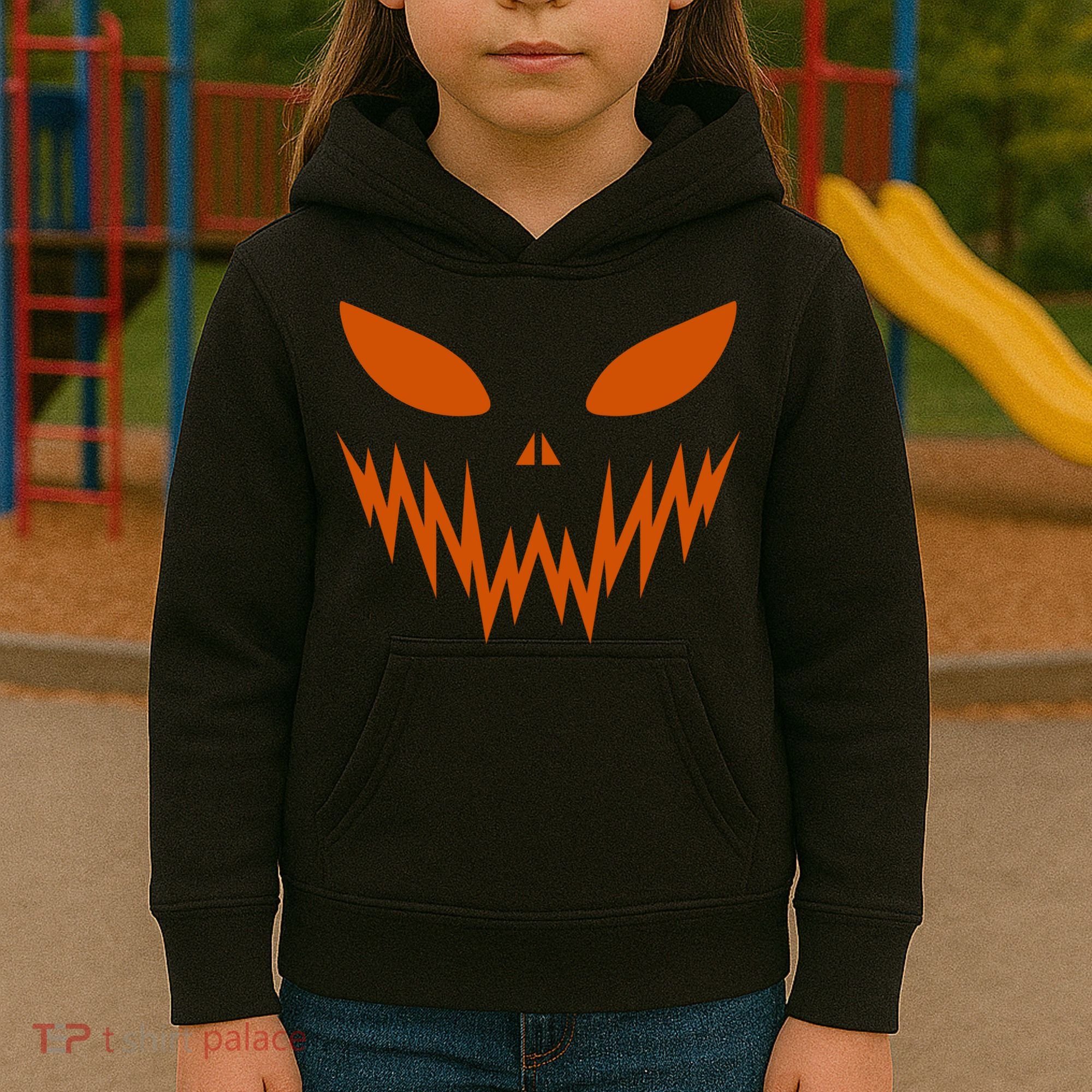 Halloween Spooky Pumpkin Kids Hoodie