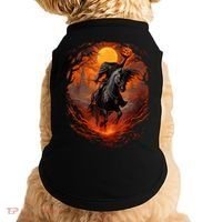 Halloween Scary Pumpkin Headless Horseman AI Doggie Tank thumb 0