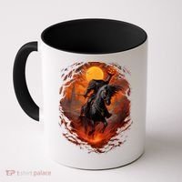 Halloween Scary Pumpkin Headless Horseman AI Coffee Mug thumb 0