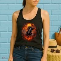 Halloween Scary Pumpkin Headless Horseman AI Women's Tank Top thumb 2