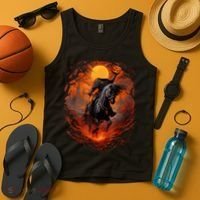 Halloween Scary Pumpkin Headless Horseman AI Tank Top thumb 4