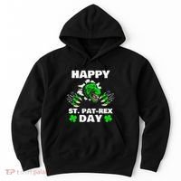 Happy St Pat Rex Dinosaur Saint Patrick's Day For Funnys Hoodie thumb 0
