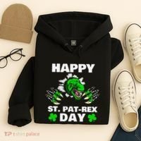 Happy St Pat Rex Dinosaur Saint Patrick's Day For Funnys Hoodie thumb 4