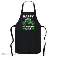 Happy St Pat Rex Dinosaur Saint Patrick's Day For Funnys Apron thumb 0