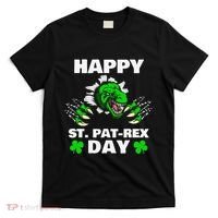 Happy St Pat Rex Dinosaur Saint Patrick's Day For Funnys T-Shirt thumb 0