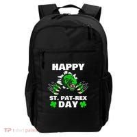 Happy St Pat Rex Dinosaur Saint Patrick's Day For Funnys Backpack thumb 0
