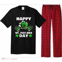 Happy St Pat Rex Dinosaur Saint Patrick's Day For Funnys Pajama Set thumb 0